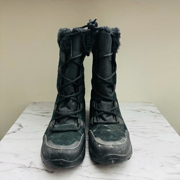 Columbia Ice Maiden II Black Snow Boots Women Size 9 - Picture 2 of 9